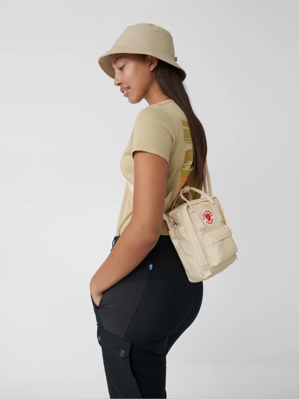 KÅNKEN SLING EVERYDAY OUTDOOR Mini Crossbody Bag - Tan 8.5”x7.5”
“Sep 026”